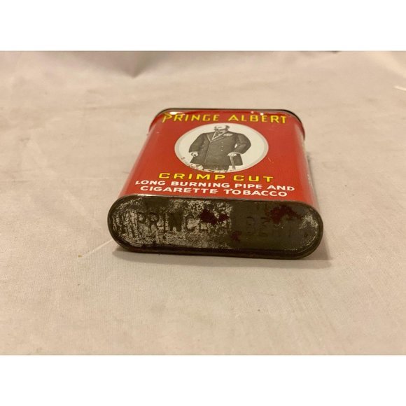 Vtg Prince Albert Crimp Cut 1.5 oz Pocket Tin - Picture 4 of 5